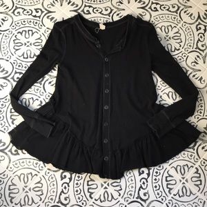 Free people we the free black button up top